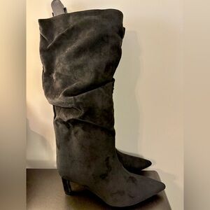 NWT Time and Tru Black Slouch Boot women size 8.5 Wide